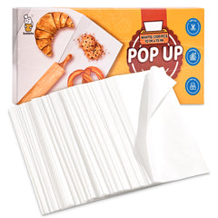 Katbite 200-Count 10x15 Inch Pop-Up Parchment Paper Sheets: Compact, Heavy Duty, Non-Stick