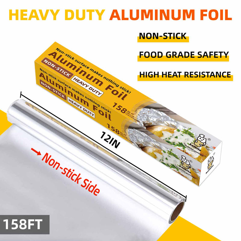 Katbite Aluminum Foil Heavy Duty 18 Inch Wide, 25 Micron Thick Strong Heavy  Duty Foil Aluminum Roll Wrap for Commercial Catering, Grilling, Roasting,  Baking, Home Cooking, 18x525s.f - Yahoo Shopping