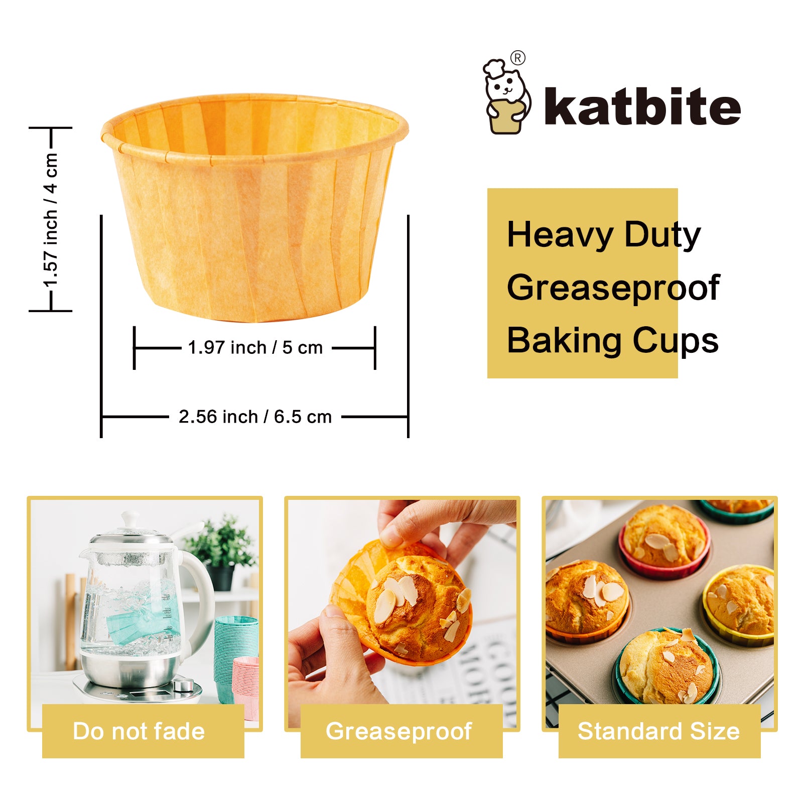 Katbite Baking Cups Cupcake Liners Muffin Liners 160PCS